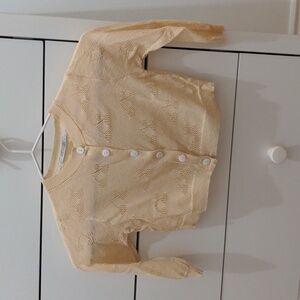 Cherry print cardigan